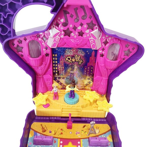 Polly Pocket Starring Shani Talent Show Compact 2021 Lights Up - Picture 9 of 10